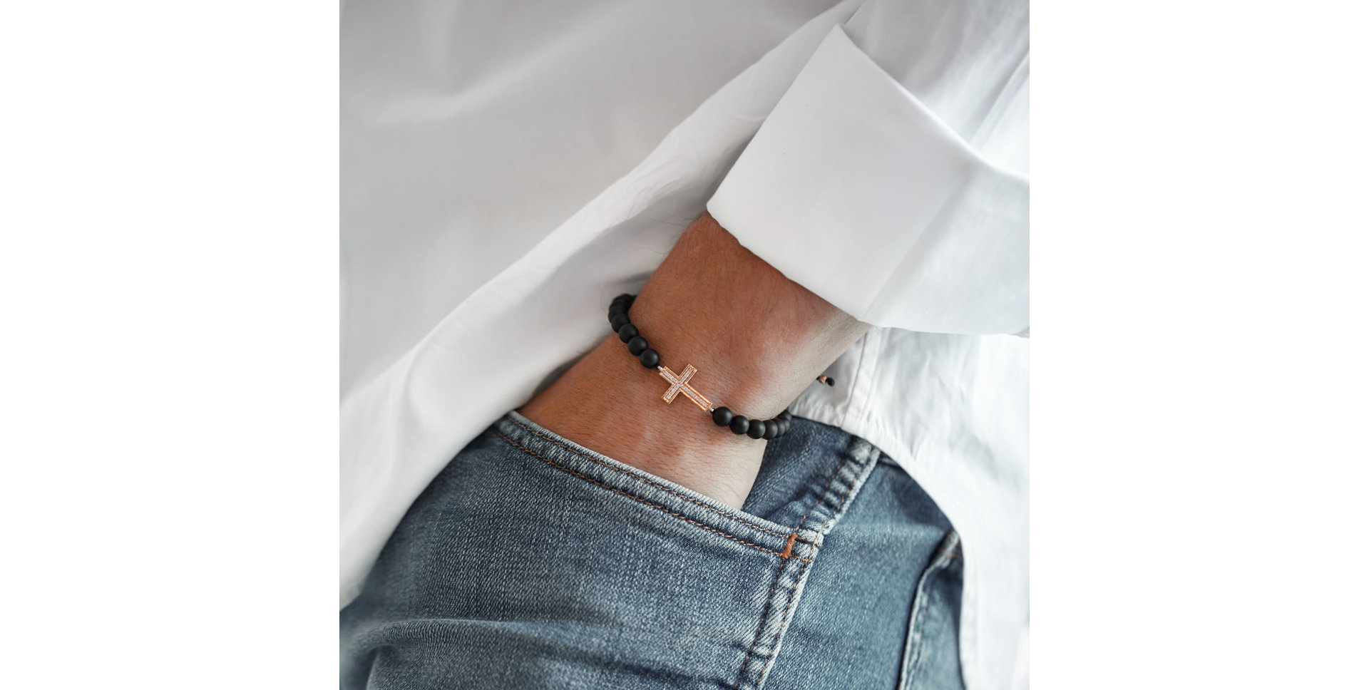 Diamond braclet with Agate Protective Talisman