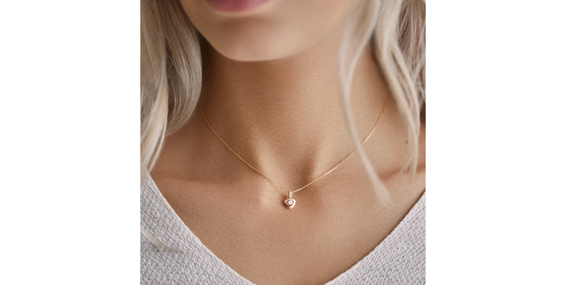 Diamond pendant Petite Heart