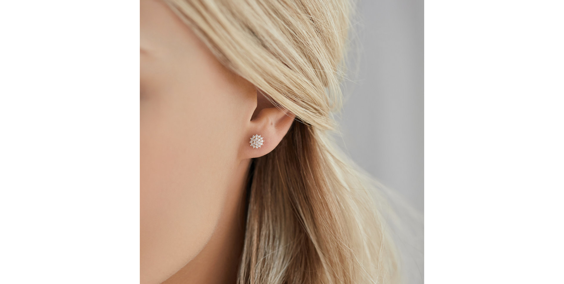 Diamond earrings Midnight Sun