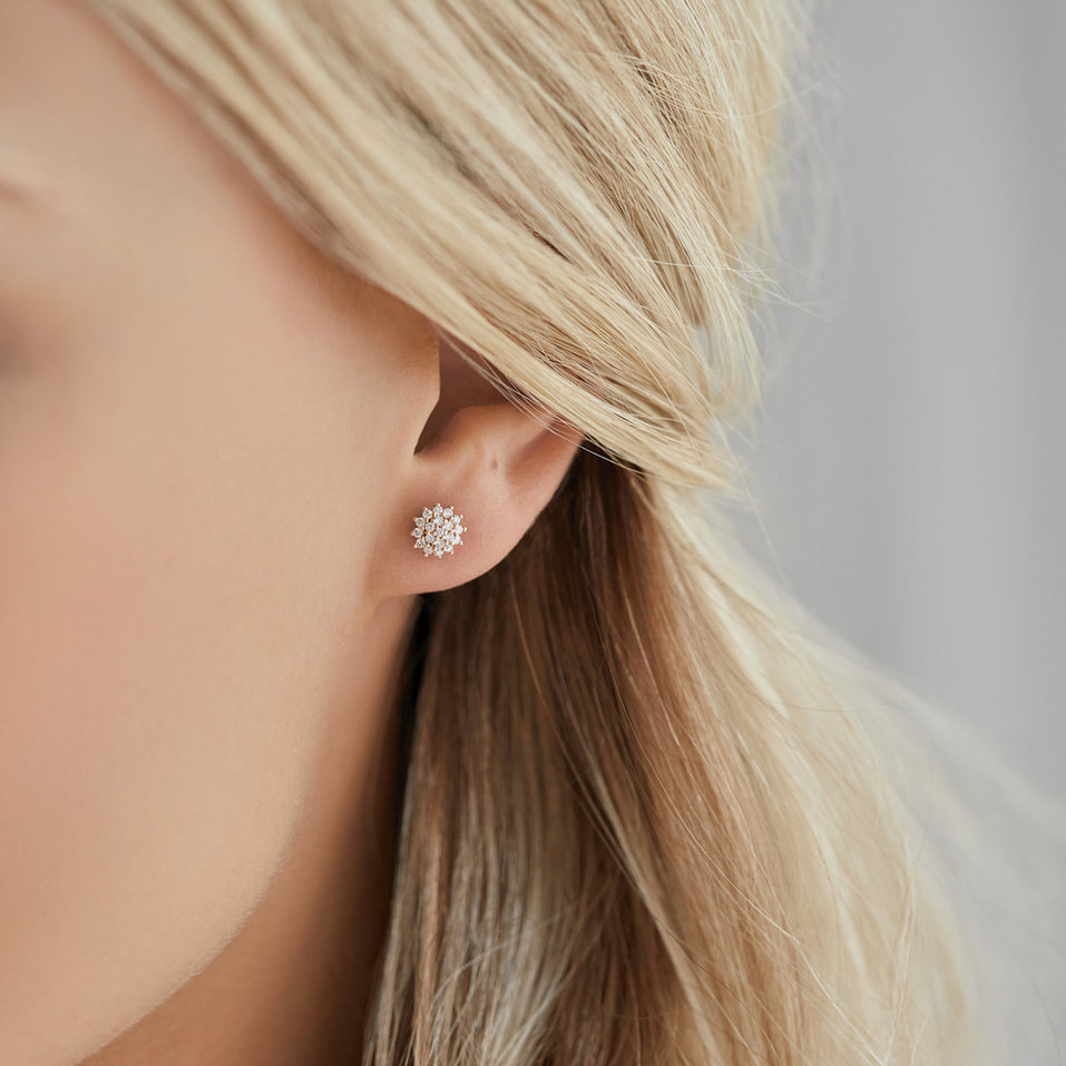 Diamond earrings Midnight Sun