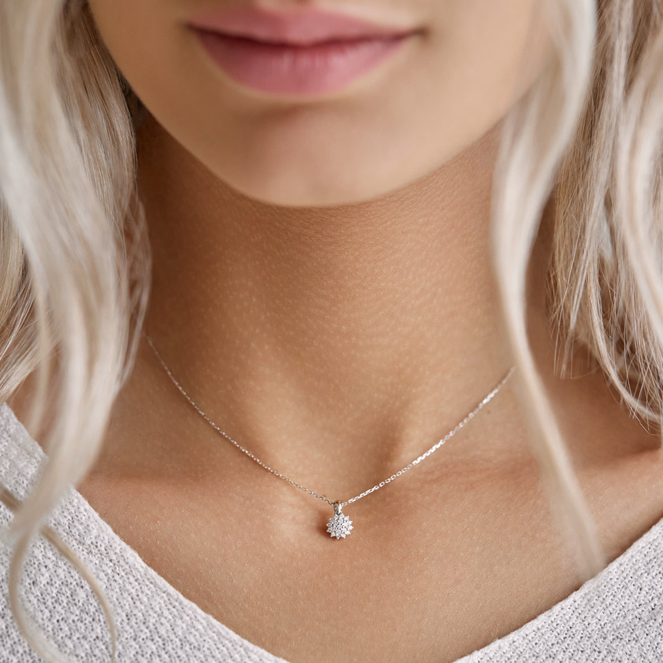 Diamond pendant Midnight Sun