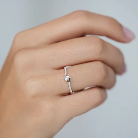 Diamond ring Love Twist