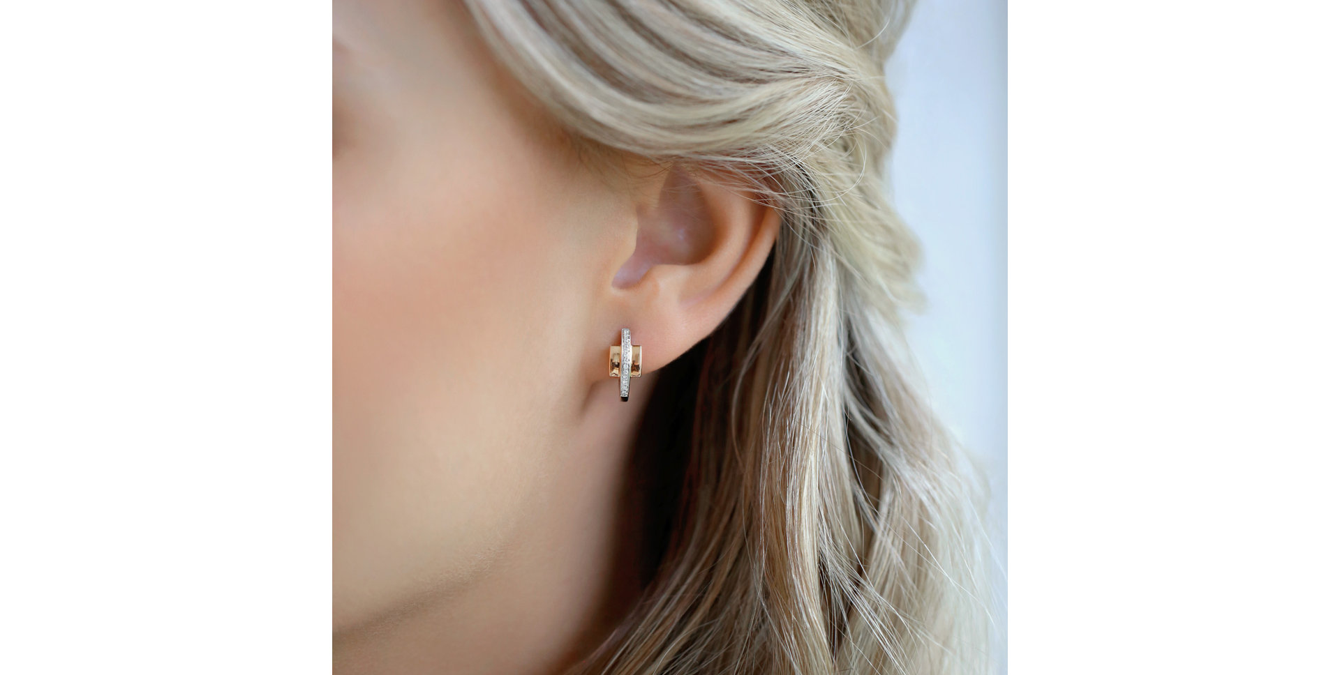 Diamond earrings Midnight Streamer