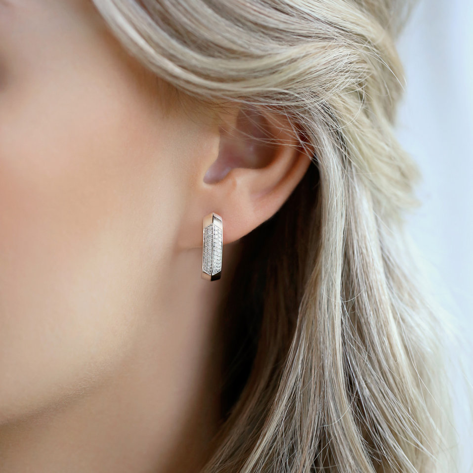 Diamond earrings Space Lady