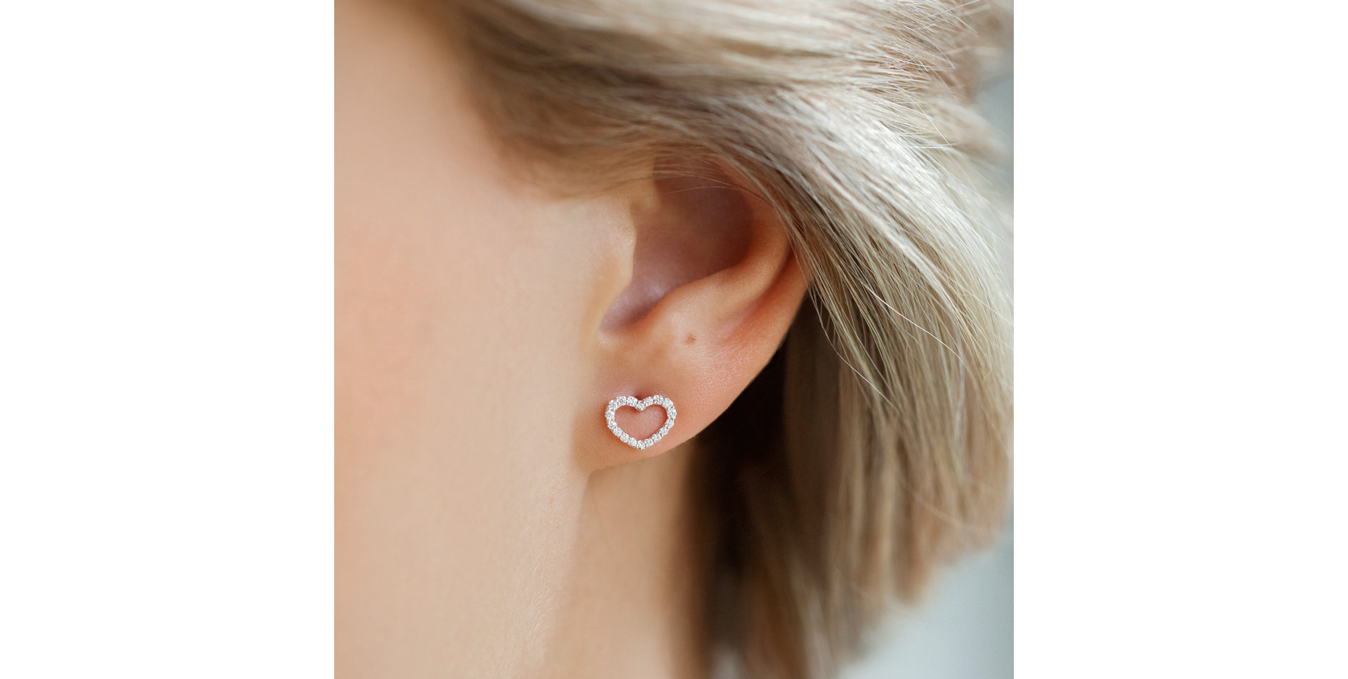 Diamond earrings Shiny Hearts