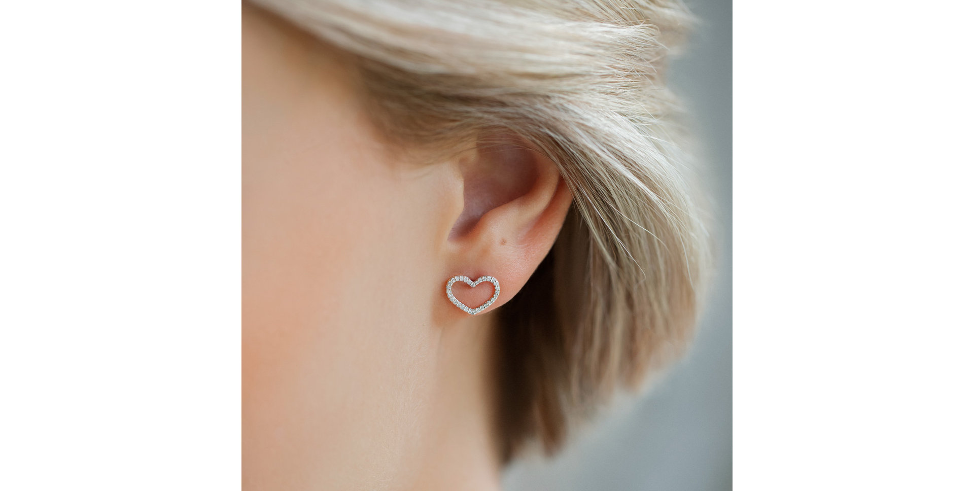 Diamond earrings Shiny Hearts