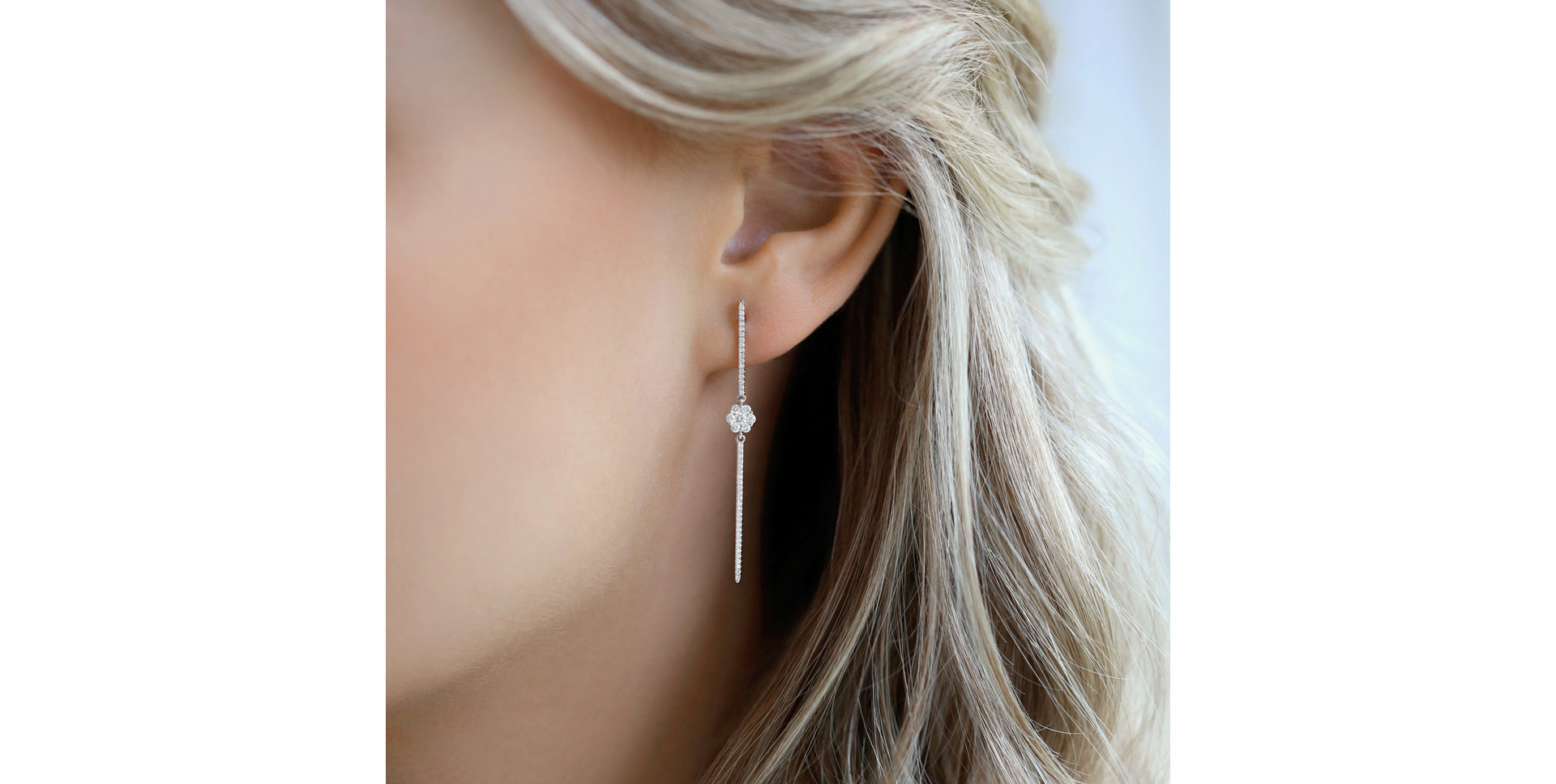 Diamond earrings Diamond Waterfall