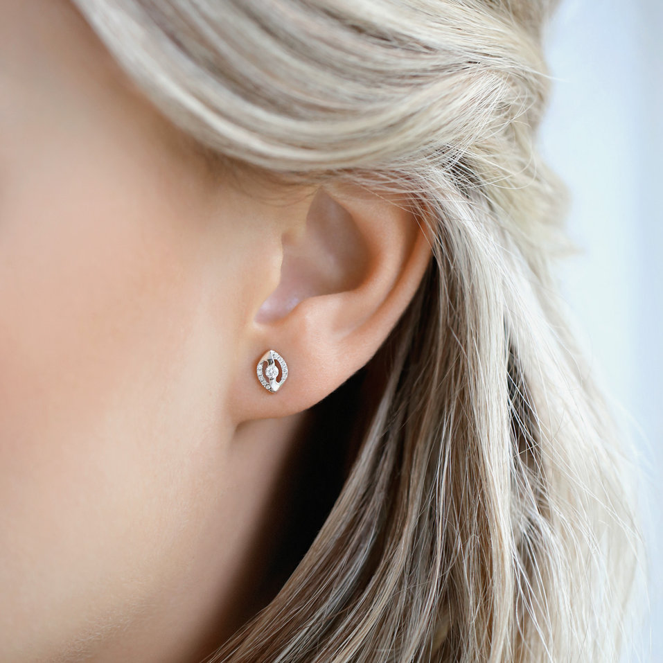 Diamond earrings Shiny Eye