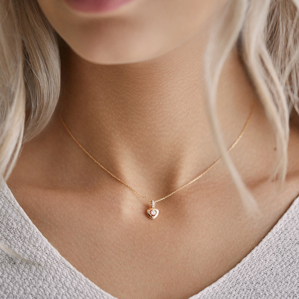 Diamond pendant Petite Heart