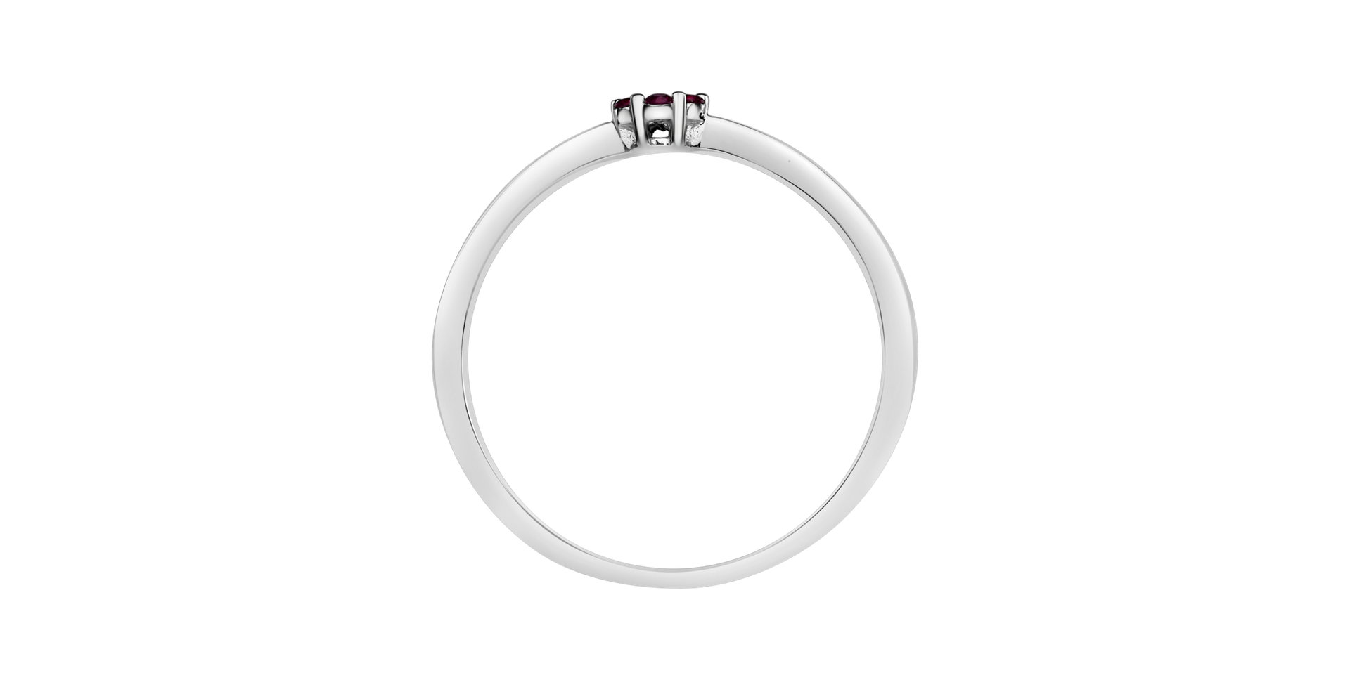 Diamond ring with Ruby Shiny Constellation