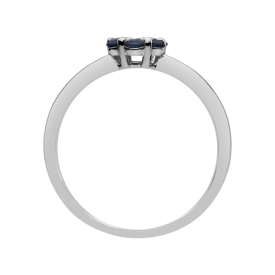 Diamond ring with Sapphire Shiny Constellation