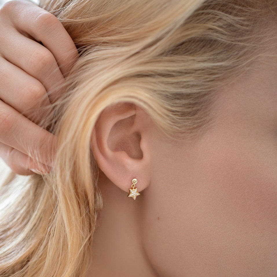 Earrings with black diamonds Amazing Night