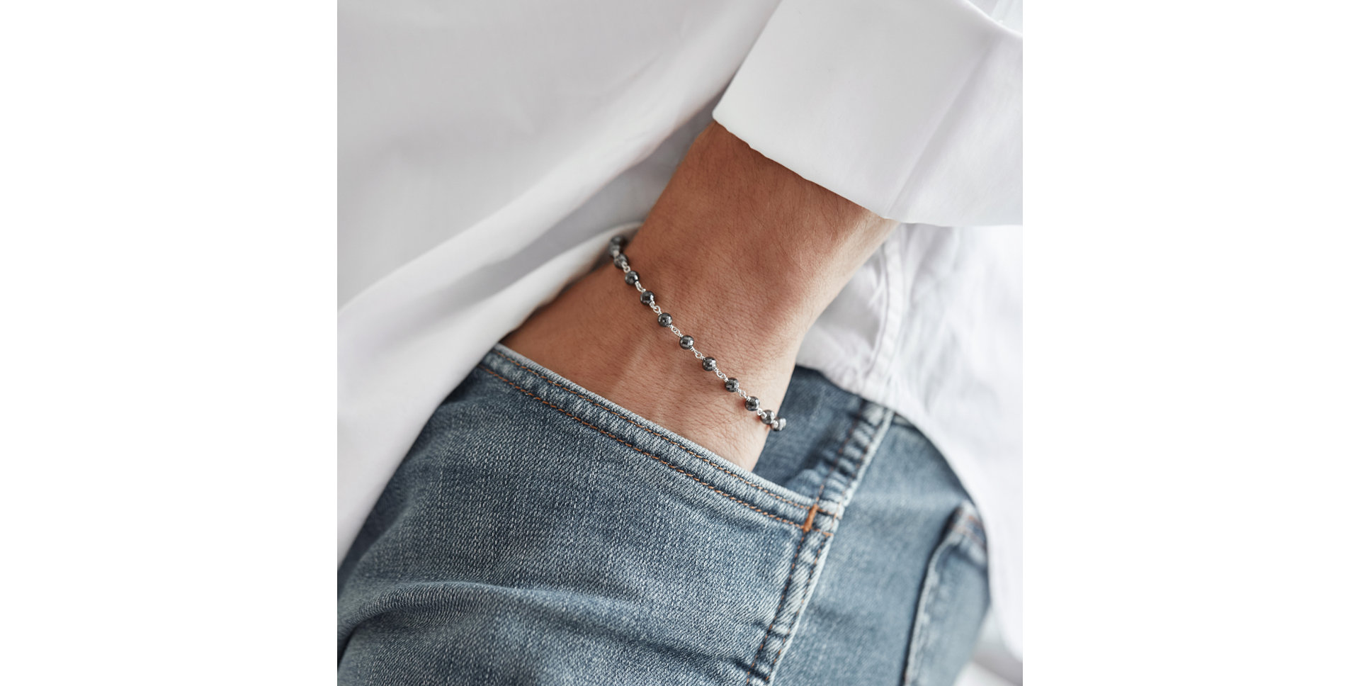 Bracelet with black diamonds Dark Melody