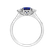 Diamond ring with Tanzanite Galaxy Essence4