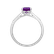 Diamond ring with Amethyst Brazil Bonbon4