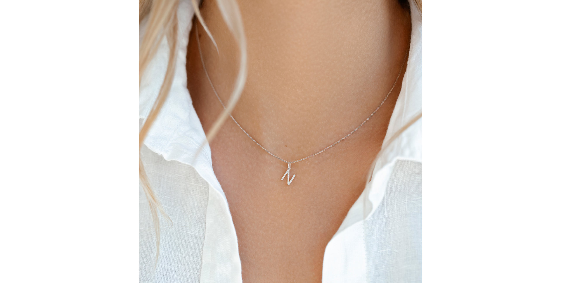 Diamond pendant Line Glitter  F