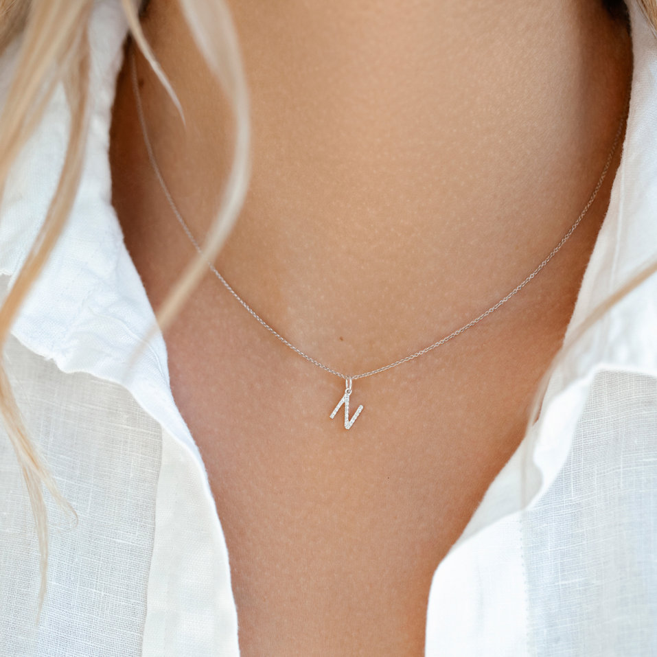 Diamond pendant Line Glitter  X