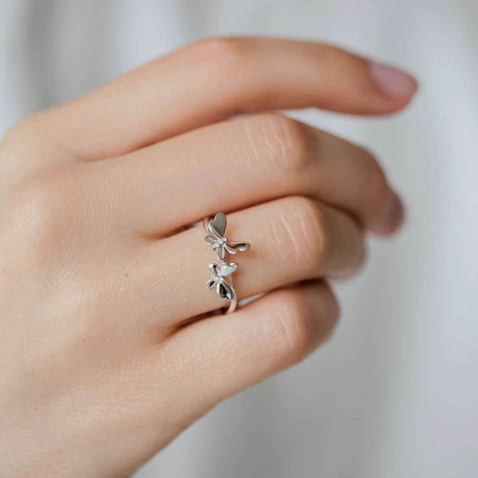 Diamond ring Butterflies