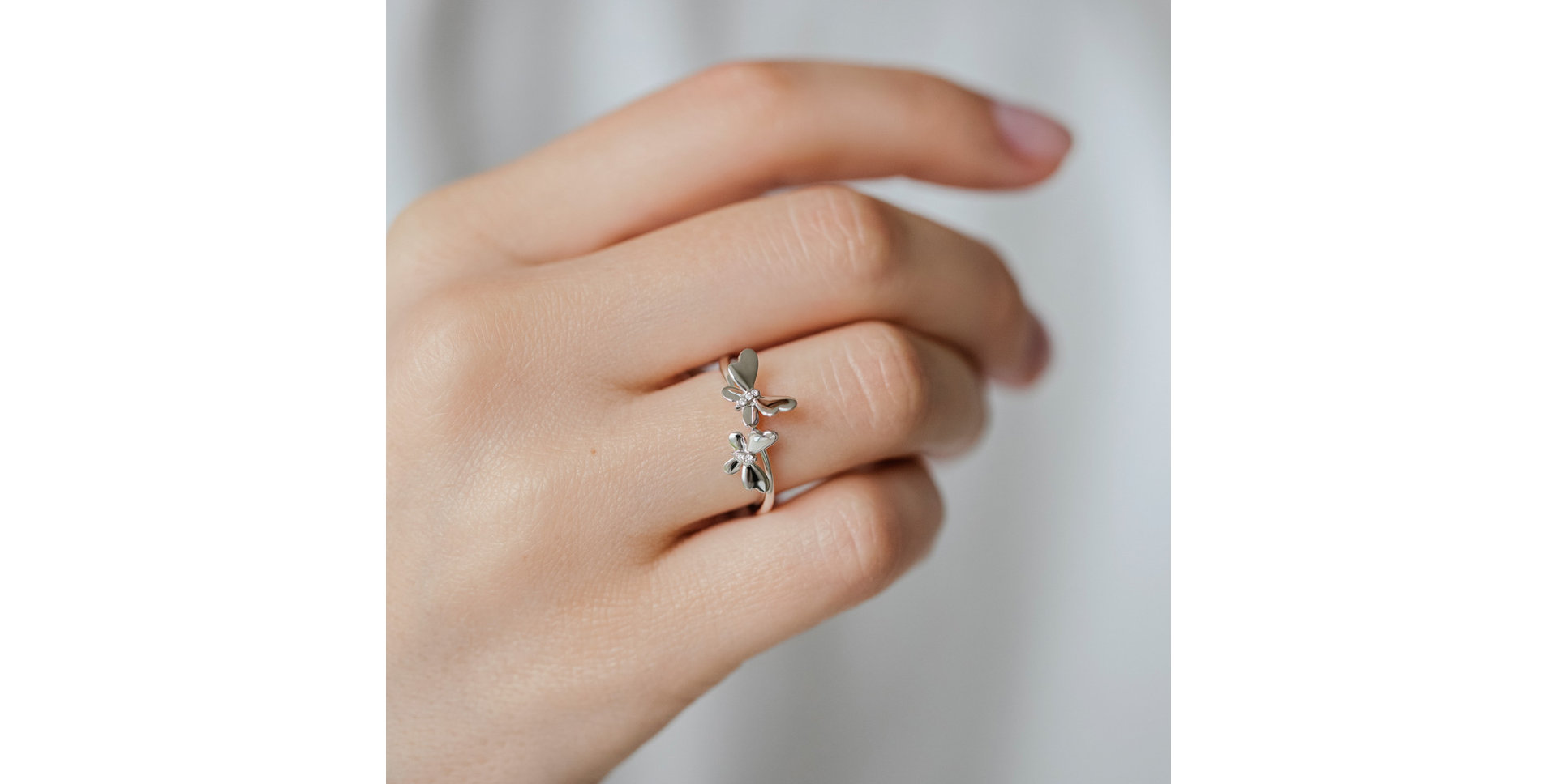 Diamond ring Butterflies
