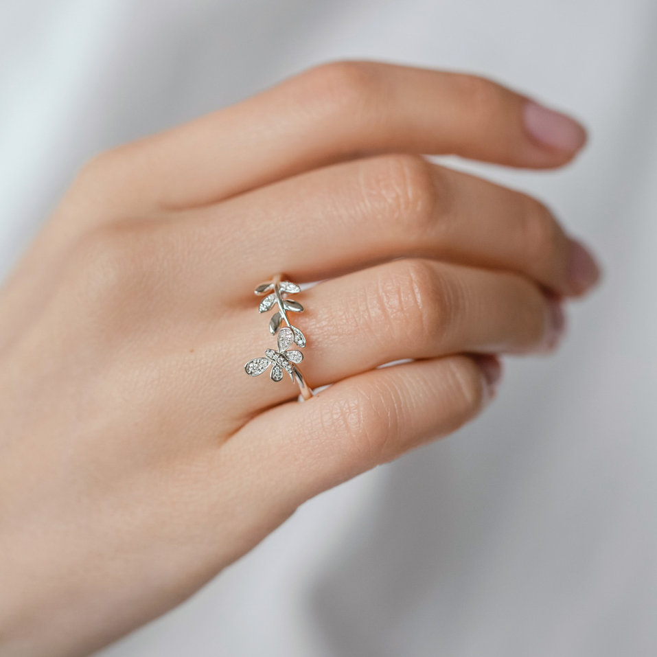 Diamond ring Butterfly