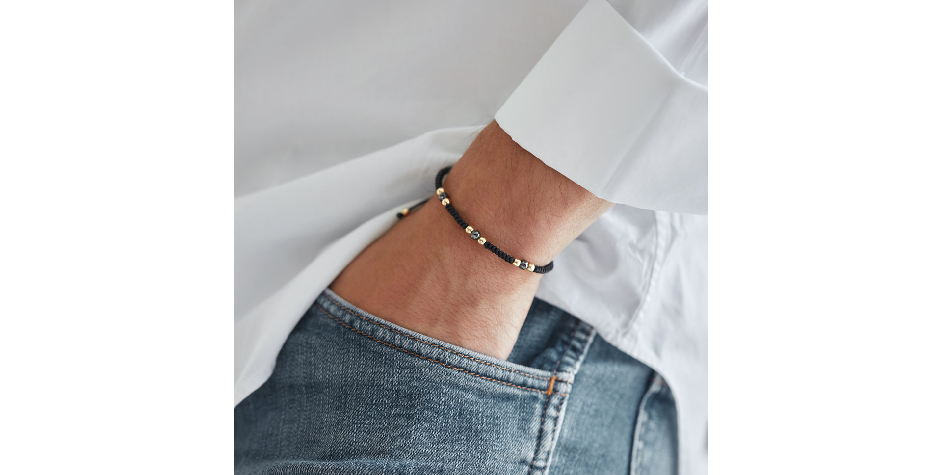 Bracelet with black diamonds Dark Spell