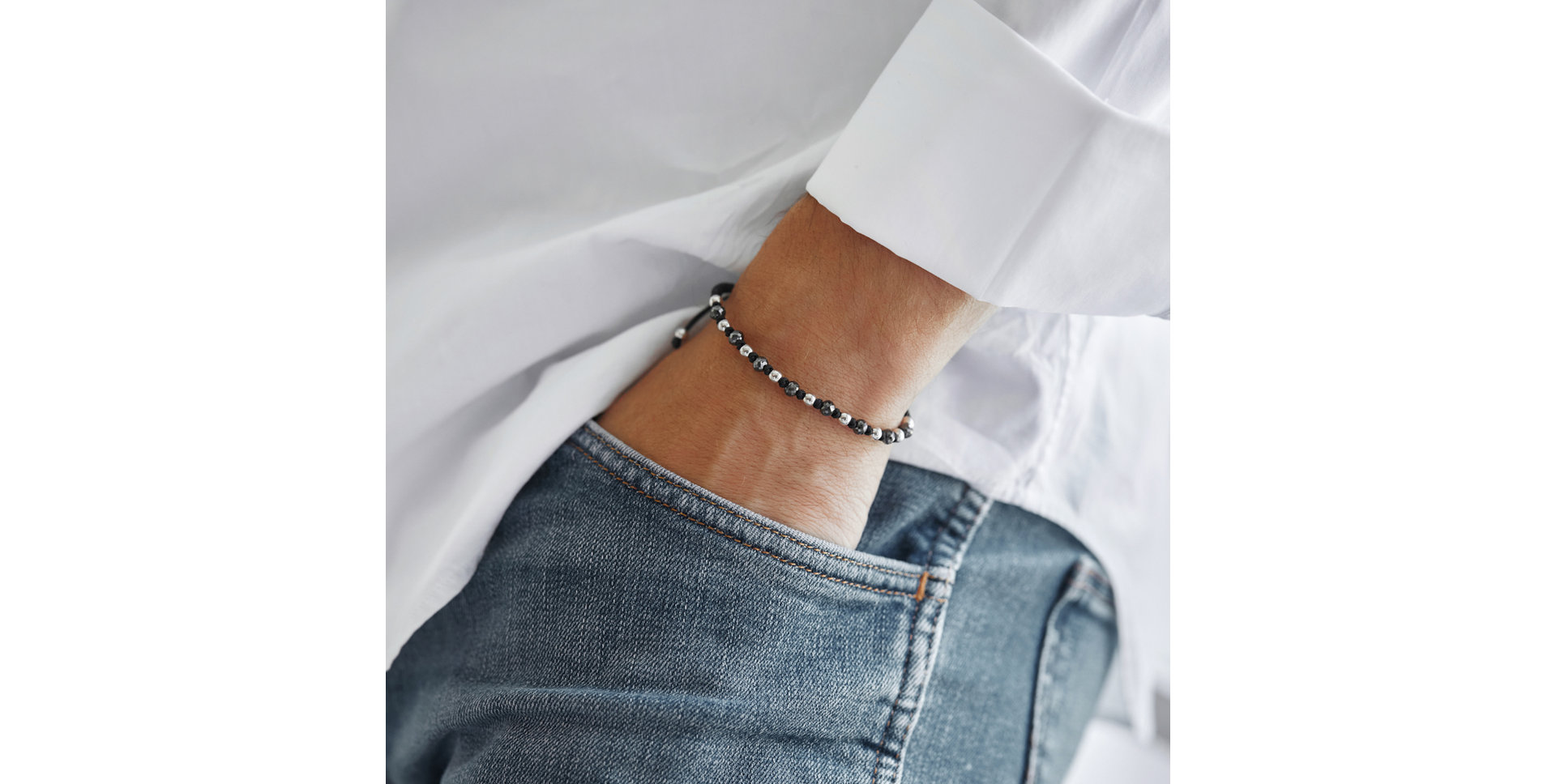 Bracelet with black diamonds Dark Magic