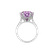 Diamond ring with Kunzite Fairytale Seraph4