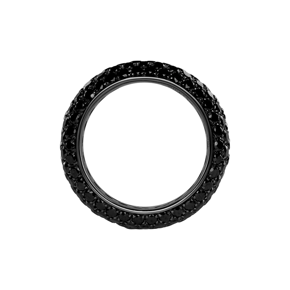 Ring with black diamonds Euanthe