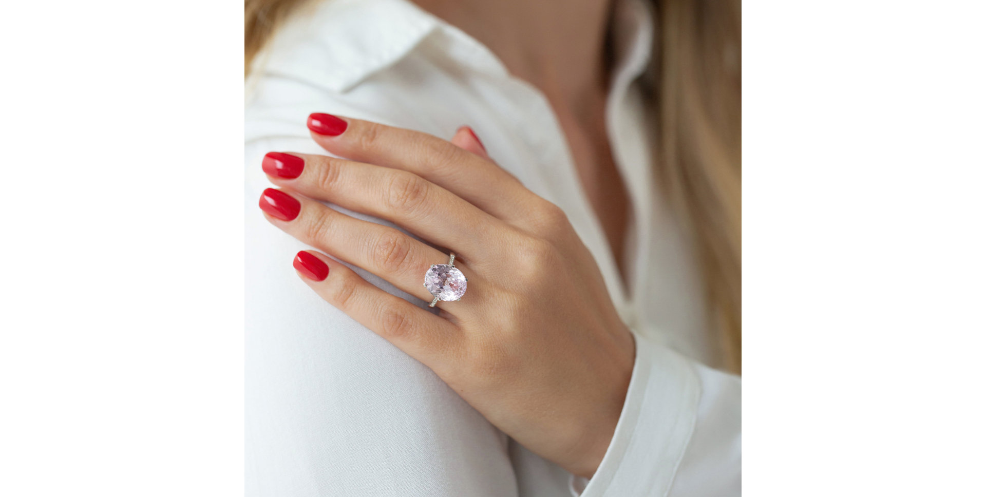 Ring with Kunzite Fairytale Seraph