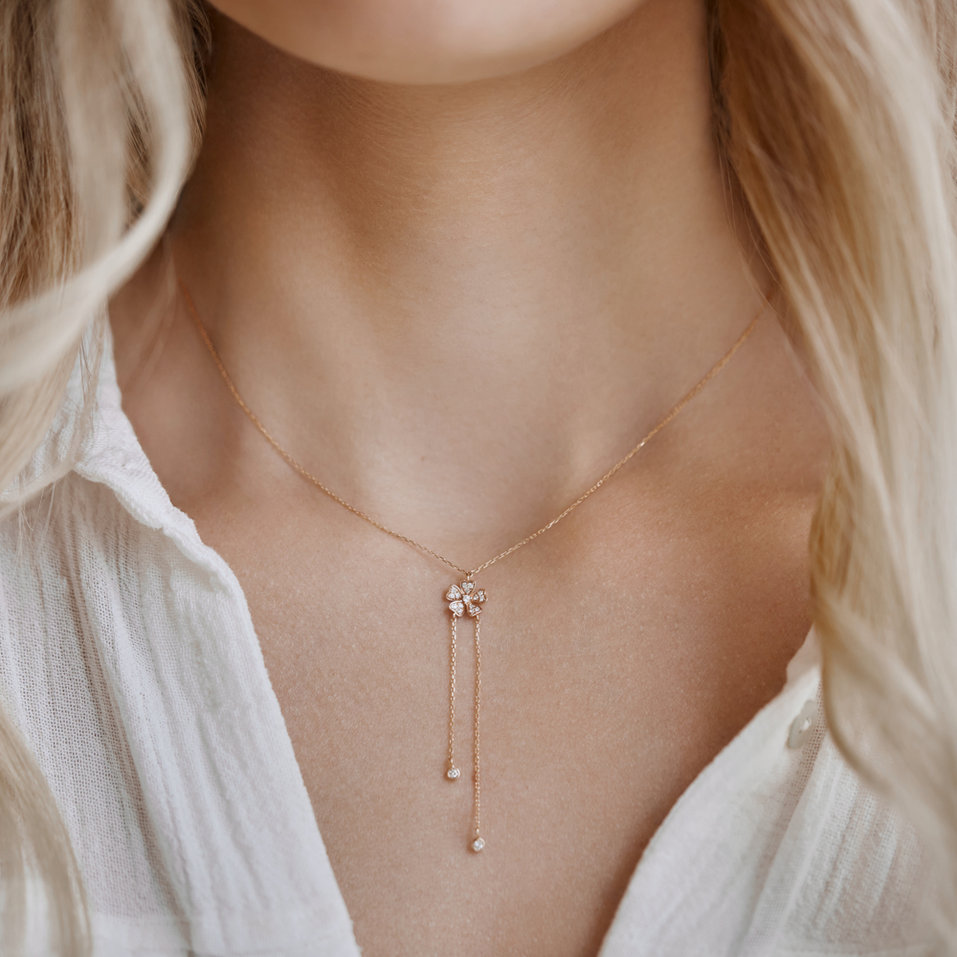 Diamond necklace Blossom Waterfall