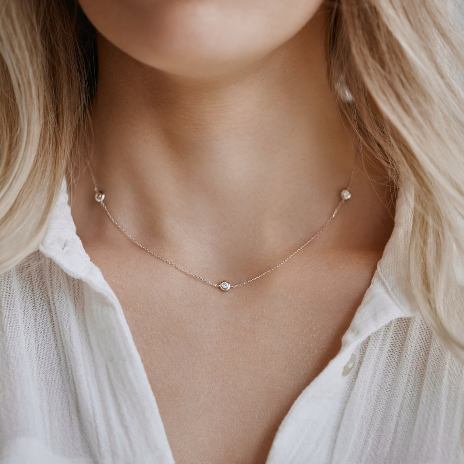 Diamond necklace Sparkling Dots