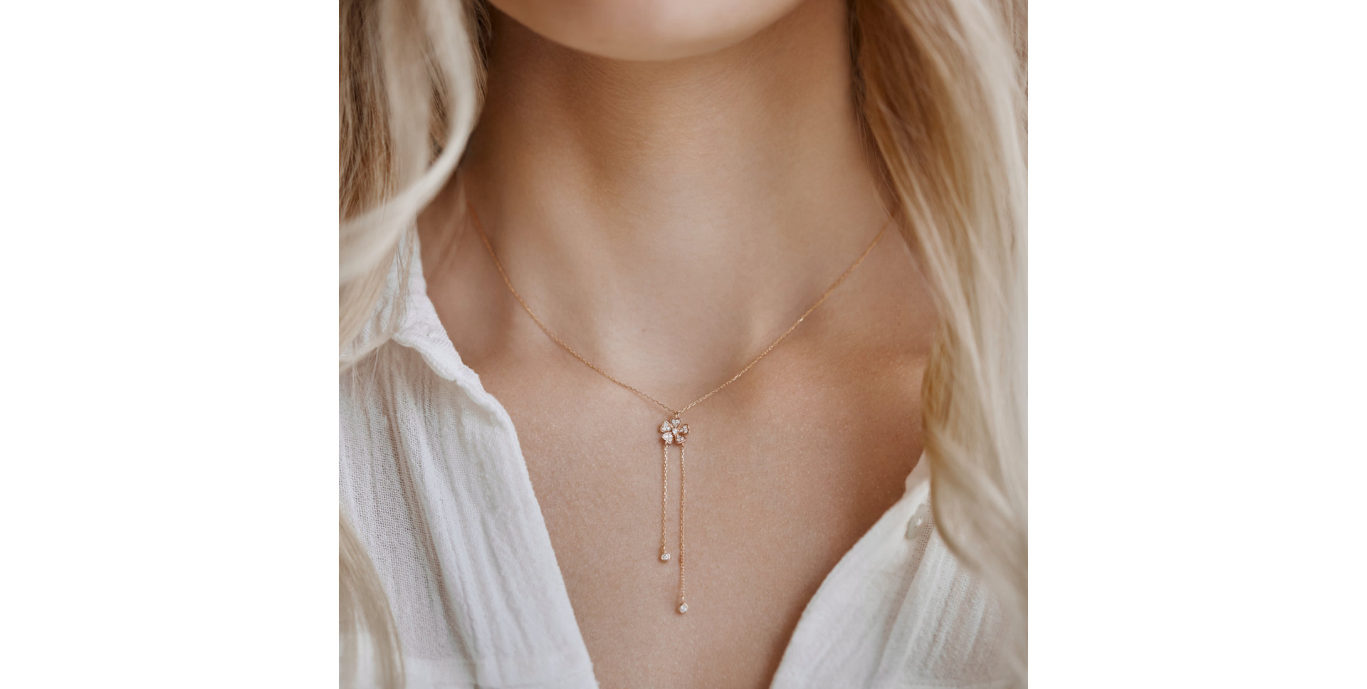 Diamond necklace Blossom Waterfall