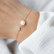 Diamond bracelet with pearl Stunning Lake4