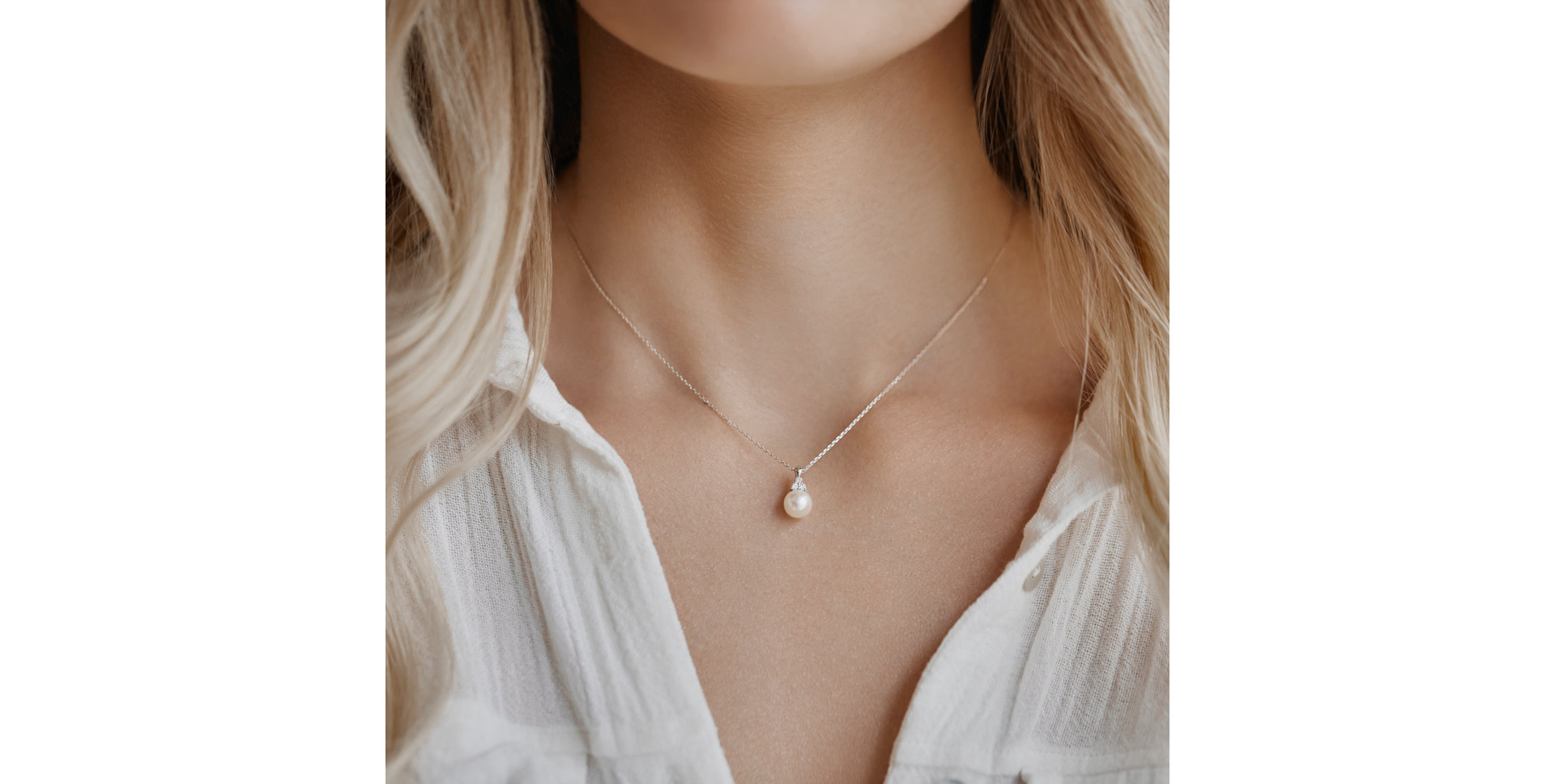 Necklace with Fresh Water Pearl Wonderful Lake