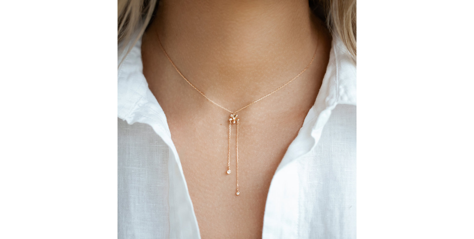 Diamond necklace Bloom Waterfall