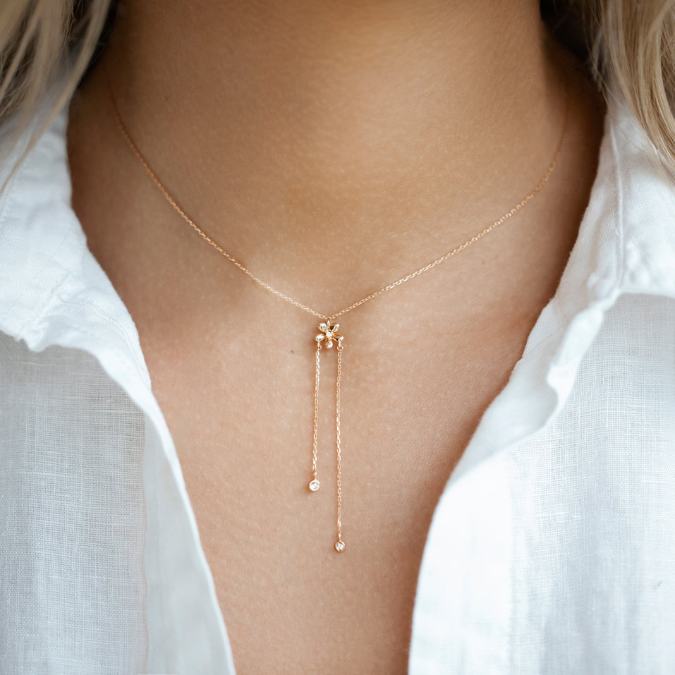 Diamond necklace Bloom Waterfall