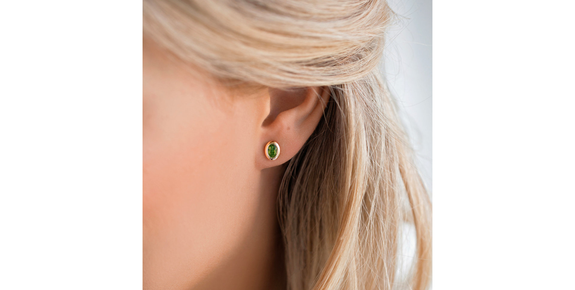 Earrings with Amethyst Green Sweet Candy