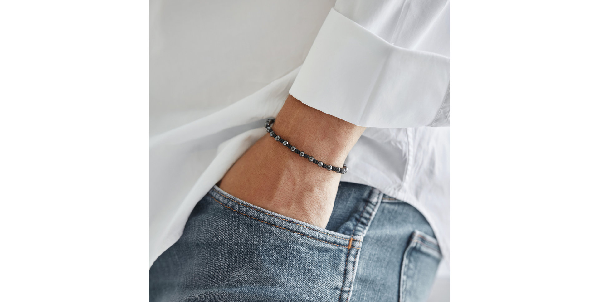 Bracelet with black diamonds Dark Night