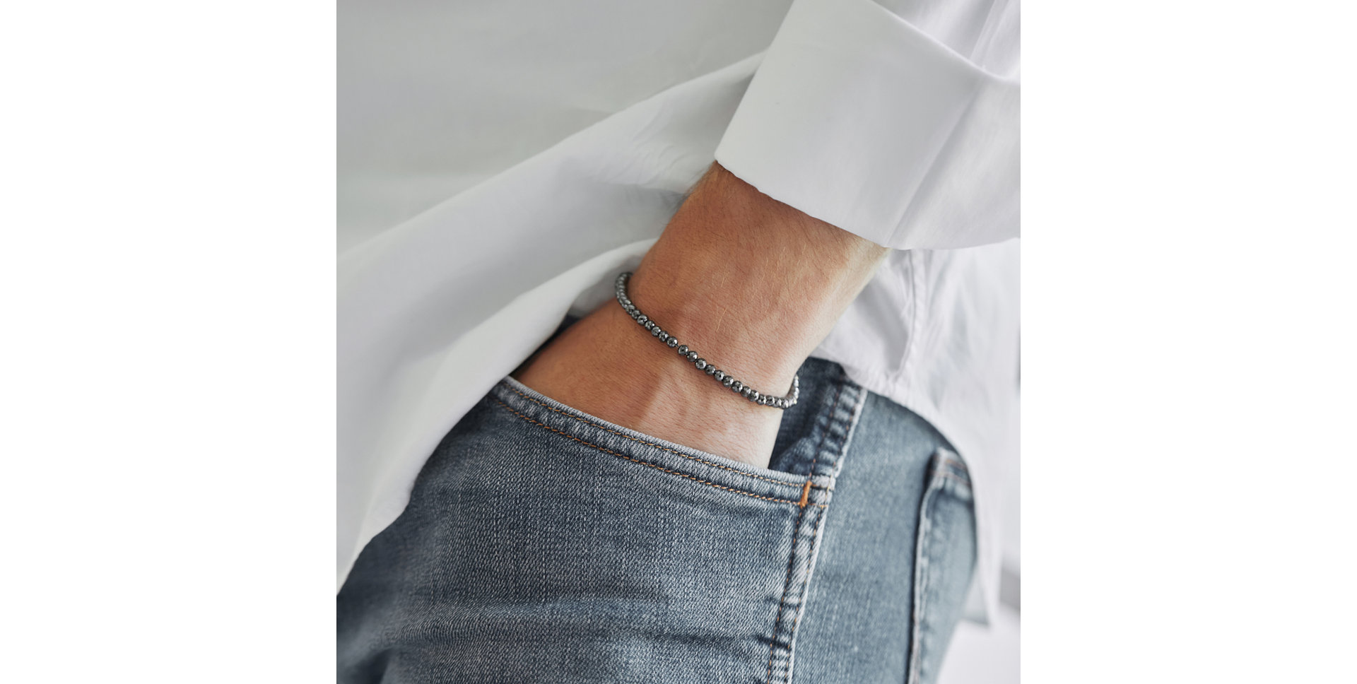 Bracelet with black diamonds Leandra