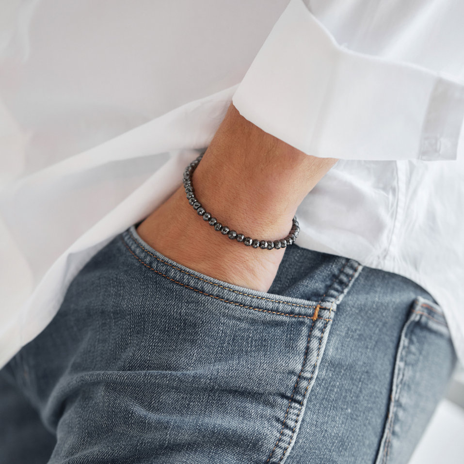Bracelet with black diamonds Leandra