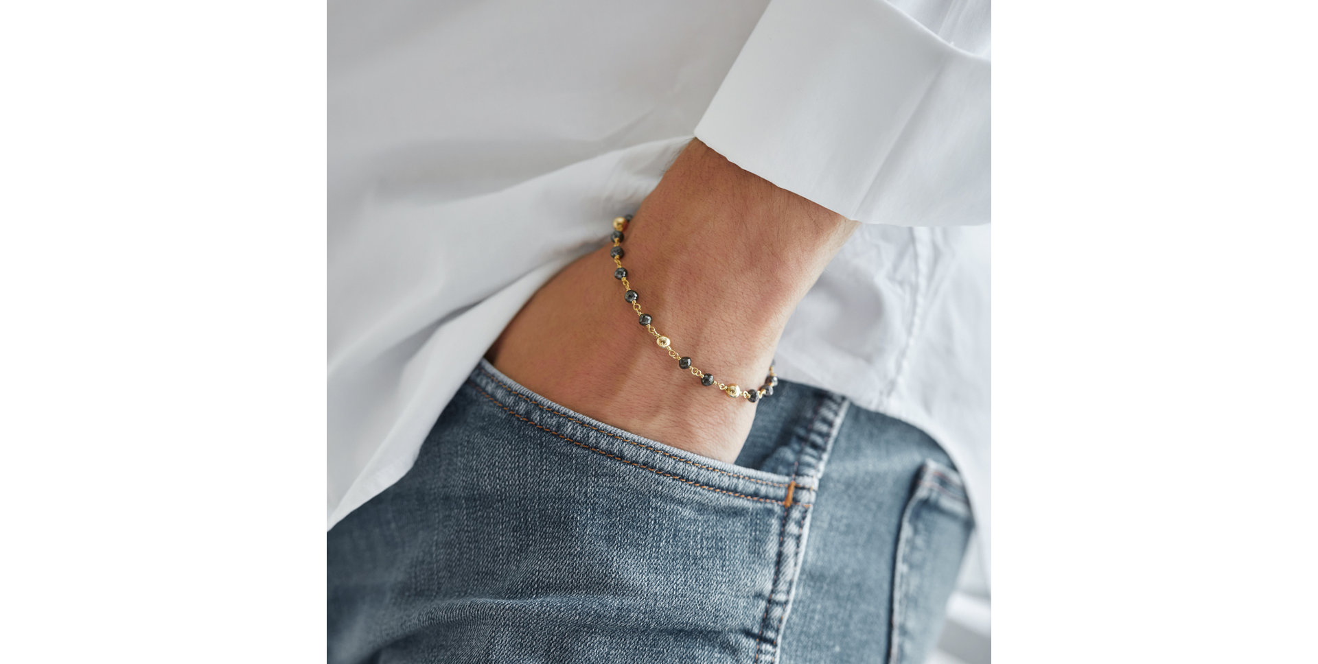 Bracelet with black diamonds Donatella