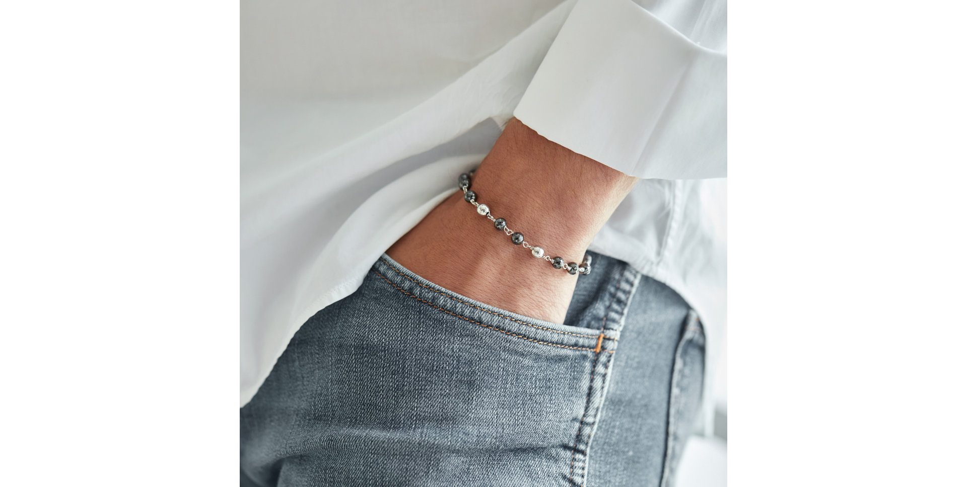 Bracelet with black diamonds Donatella