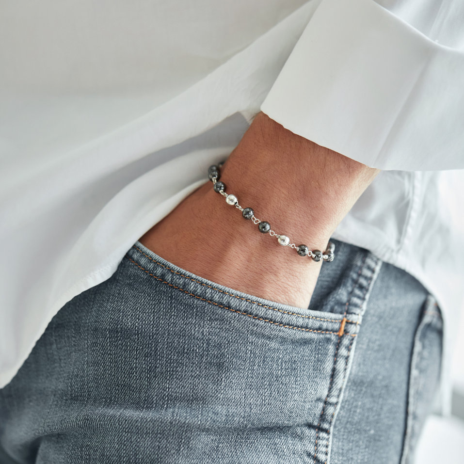 Bracelet with black diamonds Donatella