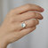 Diamond ring with Topaz Sky Playful Glamour3
