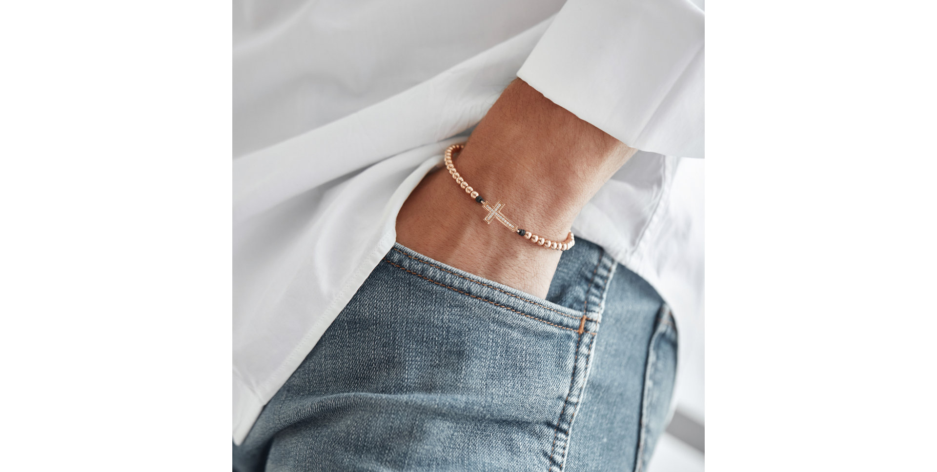 Bracelet with diamonds Protective Charm