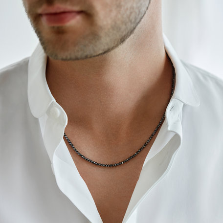 Necklace with black diamonds Bubbling Soap