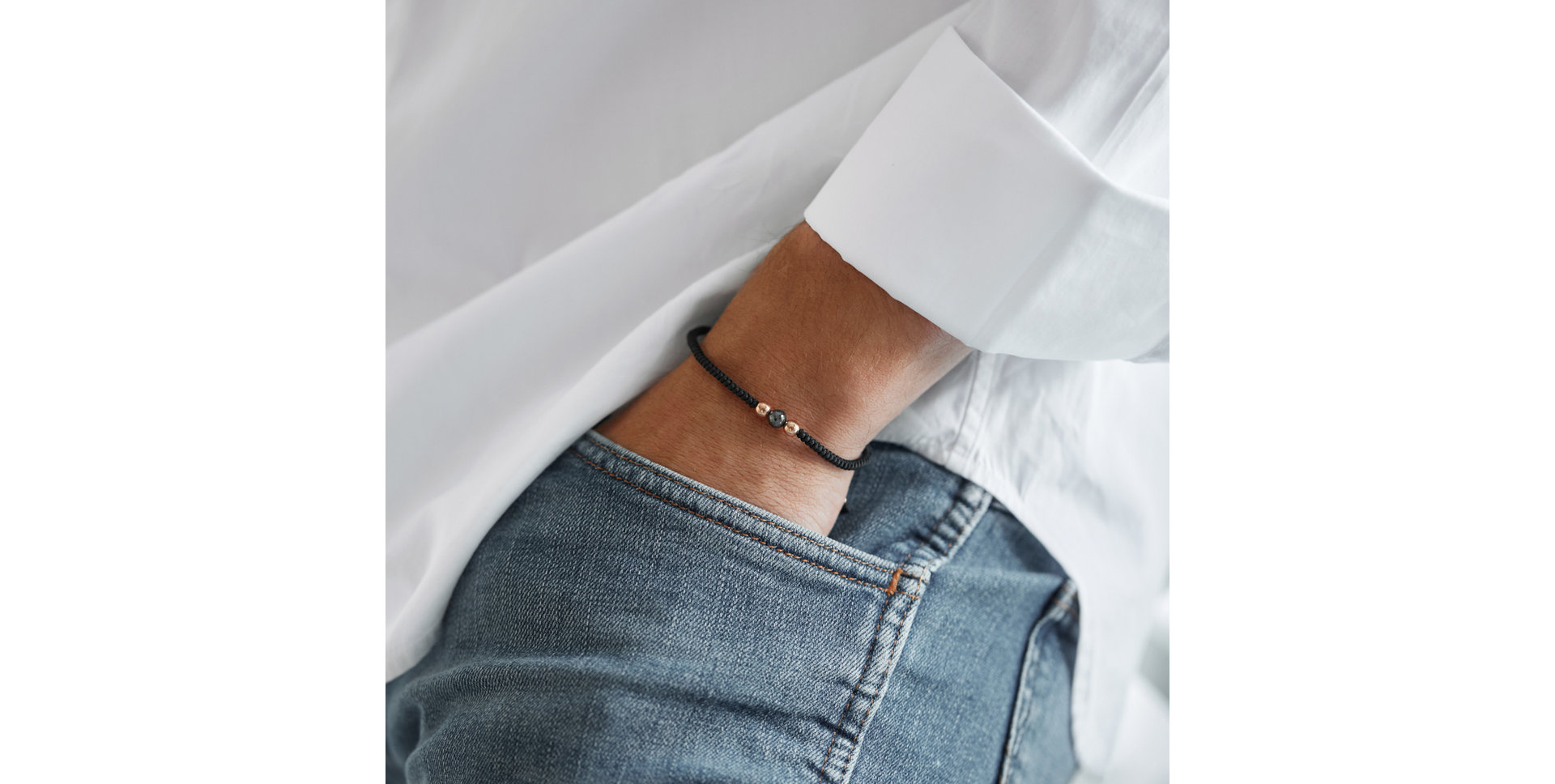 Bracelet with black diamonds Night Spell