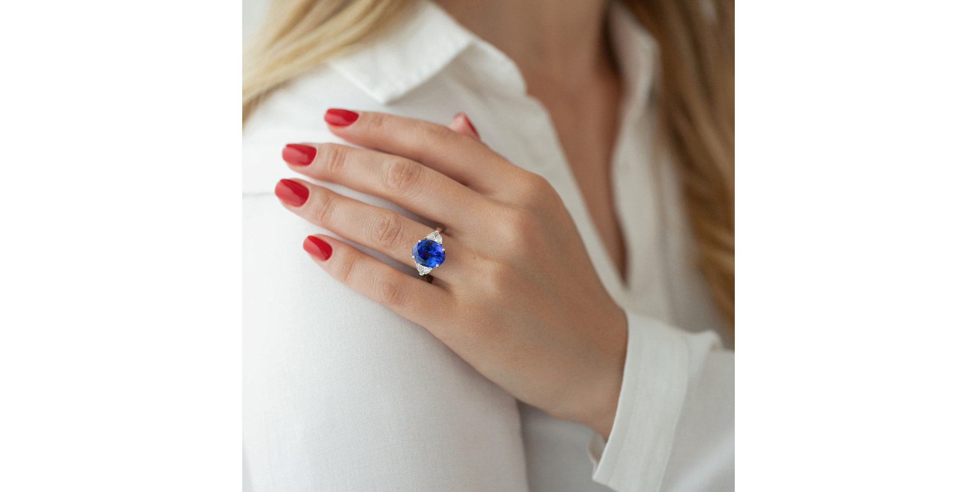 Diamond ring with Tanzanite Terry