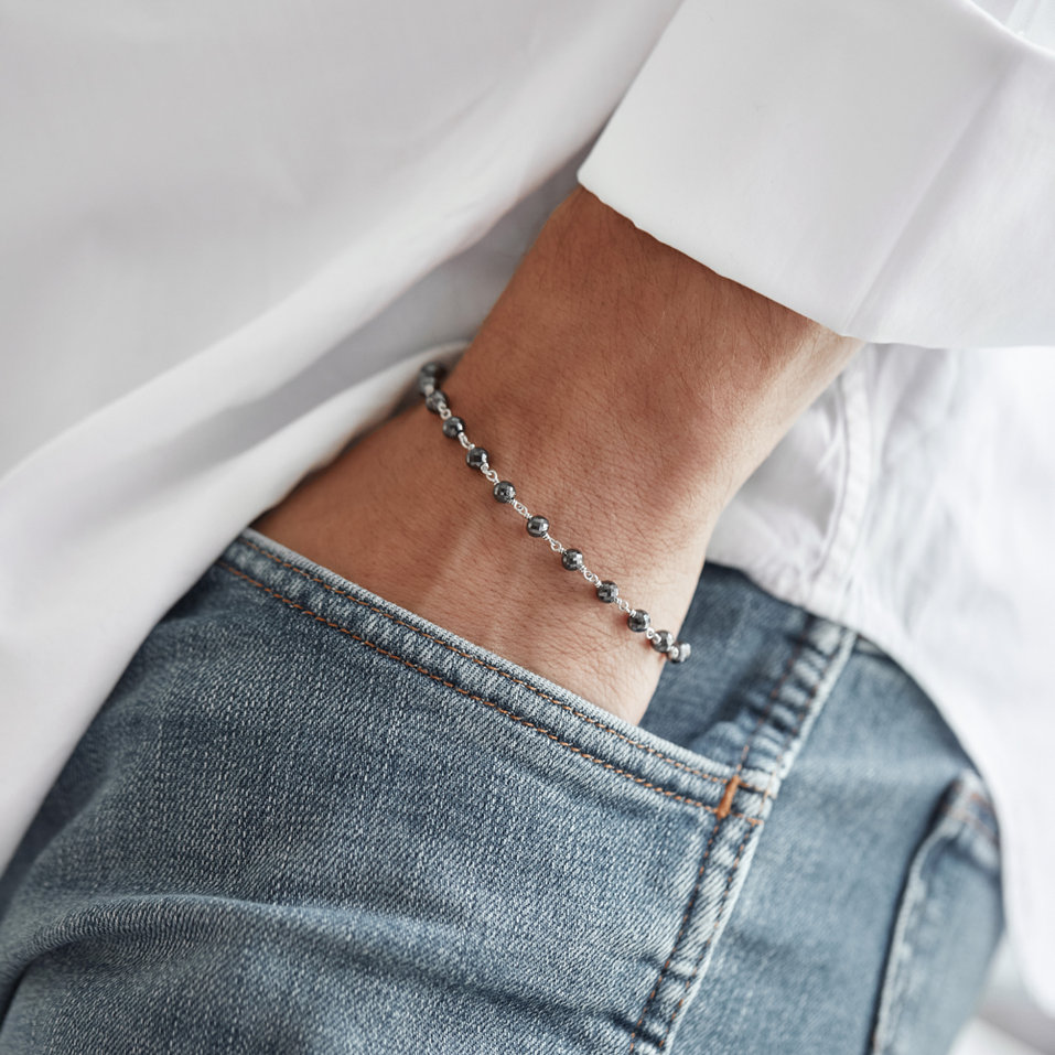 Bracelet with black diamonds Dark Melody