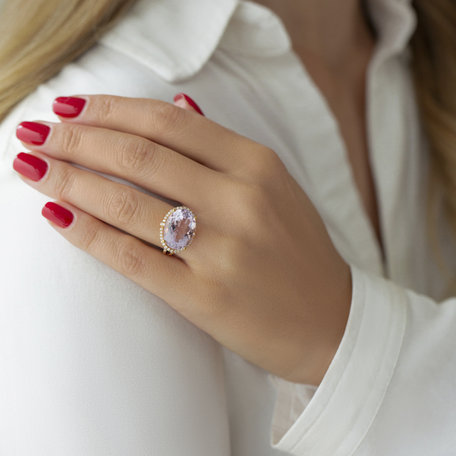 Diamond rings with Amethyst Weslee